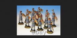 12 Figure set marching band! Civil war Confederate Frontline 1/30 jenkin