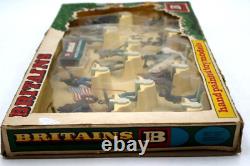 14pc Antique Vtg BRITAINS Metal Based Models American Civil War BOXED! V. Rare++
