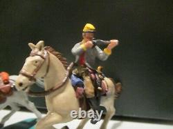 1/32nd scale plastic painted American Civil War Confederate Cavalry