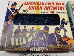 340 Airfix American Civil War Union/Confederate soldiers 1/72 window box England