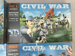 4 Sets IMEX 1/32 Scale Civil War Soldiers & Artillery Union & Confederate #200