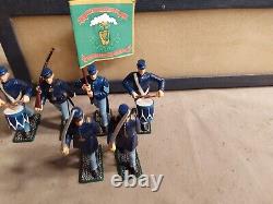 54mm Irish Brigade Union Army Band Flag Civil War figure Edman Collection x 6