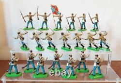 BRITAINS 1/32 Civil War CONFEDERATE INFANTRY Southern Secession Lot 41x Soldiers