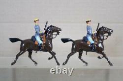 BRITAINS RE PAINTED AMERICAN CIVIL WAR CONFEDERATE CAVALRY on the TROT oi