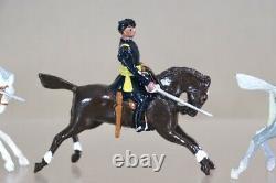 BRITAINS RE PAINTED AMERICAN CIVIL WAR CONFEDERATE MOUNTED CAVALRY OFFICERS oc