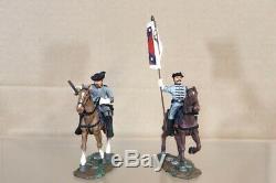 Britains 17372 American CIVIL War Mounted Confederate Captain & Colour Bearer
