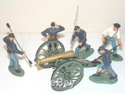 Britains American Civil War. Union Artillery Set. 5 Figures & Cannon #17240