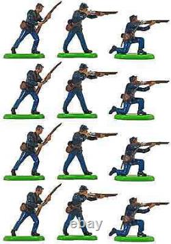 Britains Deetail American Civil War Federal Infantry Plastic Toy Soldiers