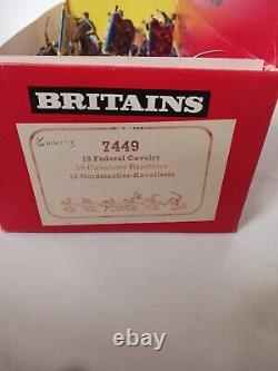 Britains Deetail Open Counter Box # 7449 (13) Federal Calvery