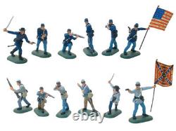 Britains Super Deetail Plastic American Civil War Foot Figures 48 Pack 17828