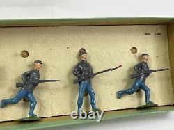 Britains Toy Soldiers Civil War Confederate Infantry 2nd Grade Paint Scarce box