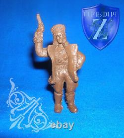 Civil War Anarchists, 5 Collectible Miniatures, Toy Soldiers, Russia, 54mm, Rare