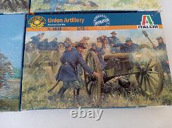 Civil War Cavalry Union LOT Artillery Confederate Cavalry Infantry 1/72 1 NEW