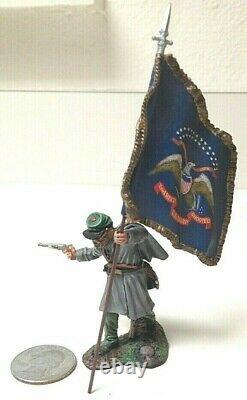 Collectors Showcase Berdans Sharpshooters Civil War Metal Toy Soldier with Flag