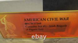 Conte Collectibles #ACW57168 Amer. Civil War IRISH BRIGADE CASUALTY4 Fig. Set