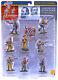 Conte Collectibles Plastic Painted CSA Infantry 54mm toy soldiers mint on card