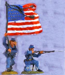 Conte Collectibles Plastic Painted Union Inf 54mm toy soldiers mint on card