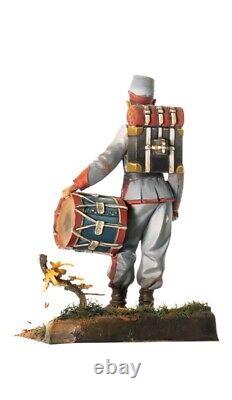 Drummerboy American Civil War 54mm Painted Miniature Tin Toy Soldier Art Level