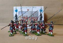 English CIVIL War 1/32 Professionally Painted Acta Pikemen Complete Boxed