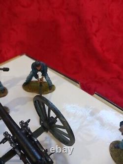 First Legion Civil War Artillery Set W 6 Crew Figure Acw 130 Rare Diorama K&c