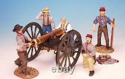 Frontline ACG. 7 American Civil War Confederate Artillery Firing Cannon & 5 Crew