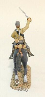 Frontline Figures RC6 Trooper w Sword Up Mounted Horse Cavalry Civil War