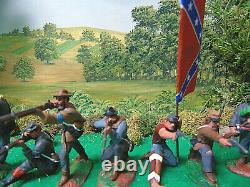 Hand Painted Conte-cts-andy Guard CIVIL War Soldiers