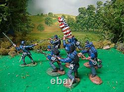Hand Painted Paragon, Conte And Marx CIVIL War Soldiers