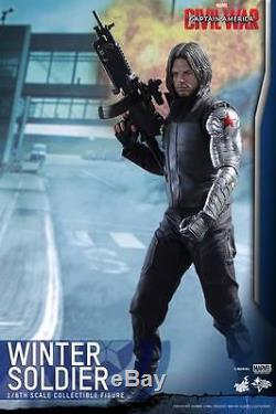 Hot Toys 1/6 Civil War Captain America Winter Soldier Sebastian Stan New