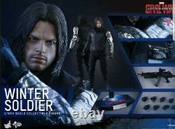 Hot Toys 1/6 Scale Captain AmericaCivil War Winter Soldier MMS351 MIB SEALED