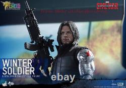 Hot Toys Ht 1/6 Mms351 Winter Soldier Captain America Civil War Action Figure