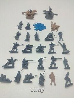 Huge Lot of 29 Handmade Civil War Army Men & (2) Horses Made By Pope 54mm New