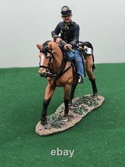 King And Country Acw American CIVIL War Mounted Union Holding Rifle