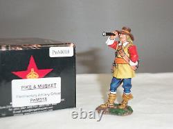 King And Country Pnm018 Parliamentary English CIVIL War Artillery Officer