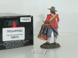 King And Country Pnm022 British Parliamentary Drummer English CIVIL War Figure