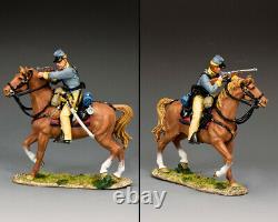 King & Country CIVIL War Cw112 Confederate Cavalry Trooper Aiming Carbine