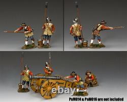 King & Country Pike & Musket Pnm015 Parliamentary Gunners Set A