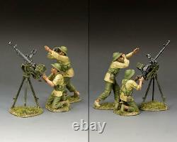 King and Country VN133 NVA DShK'38 Anti Aircraft Team 1/30 Metal Toy Soldiers