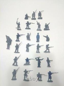 Lot Of 24 Handmade By Pope Civil War Army Men 54mm Figurines New