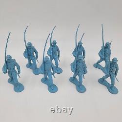 Lot Of 63 Marx Civil War Blue Infantry Union Soldiers Vintage Original Toy