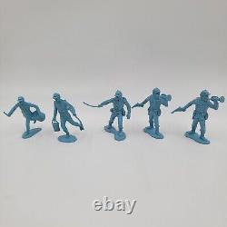 Lot Of 63 Marx Civil War Blue Infantry Union Soldiers Vintage Original Toy