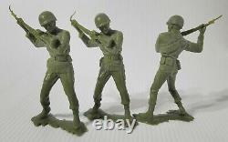 Lot of 20 1964 MARX 6 Inch USMC Soldiers WWII GREEN ACTION FIGURE