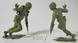 Lot of 20 1964 MARX 6 Inch USMC Soldiers WWII GREEN ACTION FIGURE