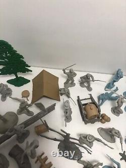 MARX BATTLE of the BLUE & GRAY PLAYSET Large Lot Soldier Civil War Withaccessories