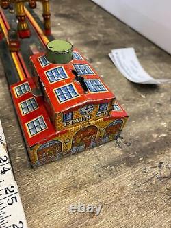 Marx Tin Litho Windup Main Street Toy Cars Truck Police Civil war soldier 1930's
