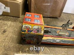 Marx Tin Litho Windup Main Street Toy Cars Truck Police Civil war soldier 1930's