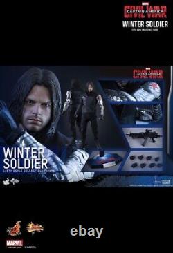 New Authentic Hot Toys Captain America CIVIL War Winter Soldier Bucky Mms351 1/6