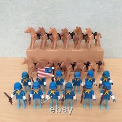 Playmobil Western Soldiers Huge Bundle ACW Figures, horses + accessories
