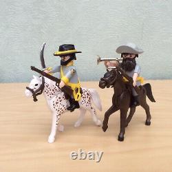 Playmobil Western Southern Soldiers Huge Bundle Figures, horses + accessories