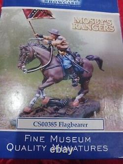 Rare mosby ranger figure horse Civil war Confederate 1/30 jenkin Britain cs00385